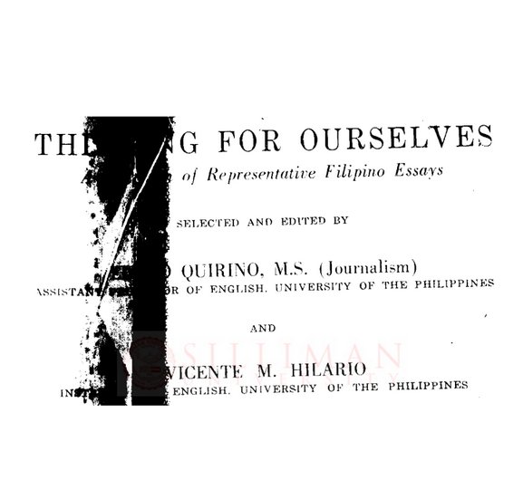 Thumbnail for Thinking for ourselves : a collection of representative Filipino essays
