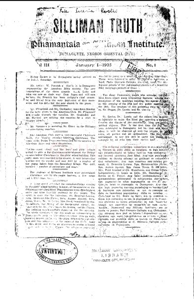 Thumbnail for Silliman Truth (Photocopies of Select Issues from 1905, 1916, and 1917)