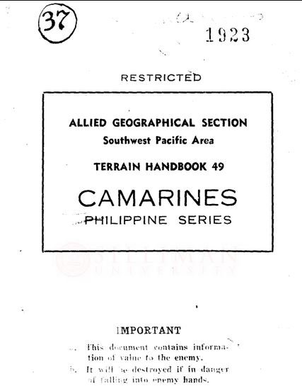 Thumbnail for Terrain handbook 49: Camarines (Philippine series)