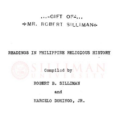 Thumbnail for Readings in Philippine religious history
