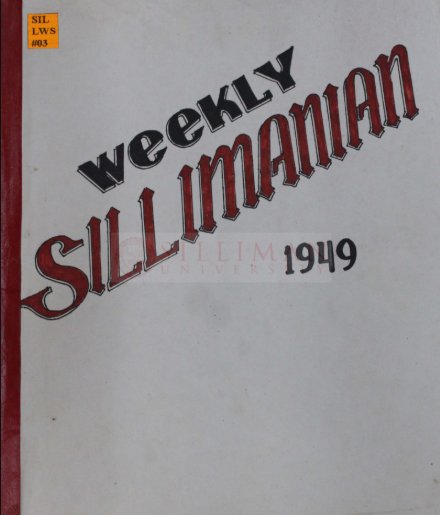 Thumbnail for The Weekly Sillimanian (Vol. III, No. 15 / Post-War Literary and Cultural Revival Issue)