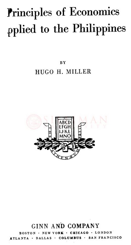 Thumbnail for Principles of economics applied to the Philippines
