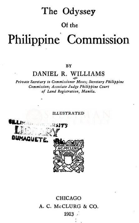 Thumbnail for The odyssey of the Philippine Commission