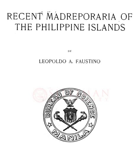 Thumbnail for Recent Madreporaria of the Philippine Islands