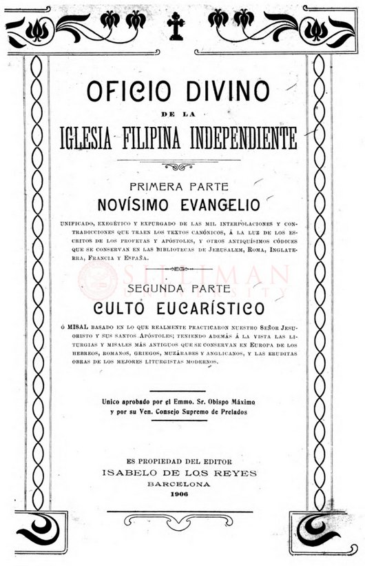 Thumbnail for Oficio divino de la Iglesia Filipina Independiente