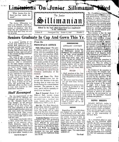 Thumbnail for The Junior Sillimanian, Vol. II, No. 4.