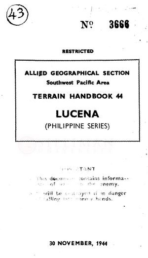 Thumbnail for Terrain handbook 44: Lucena (Philippine series)