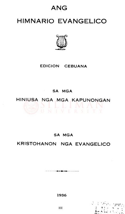 Thumbnail for Ang Himnario Evangelico: Edicion Cebuana