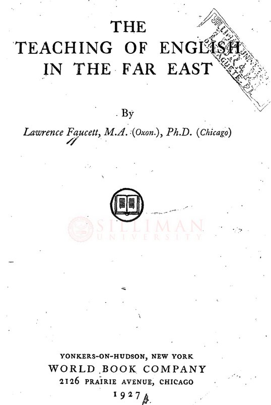 Thumbnail for The teaching of English in the Far East