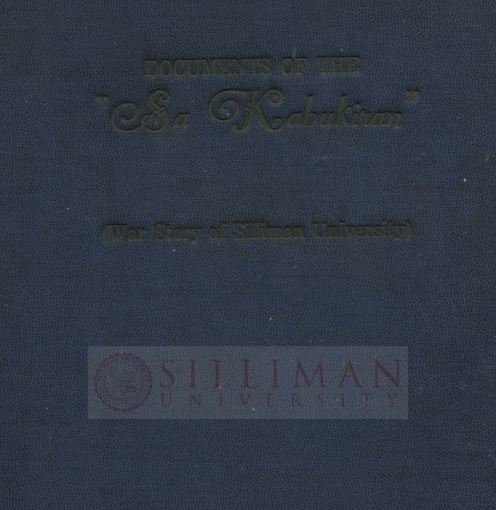 Thumbnail for Documents of the war story of Silliman University for the University Library