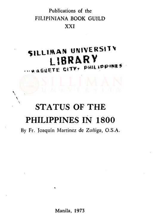 Thumbnail for Status of the Philippines in 1800