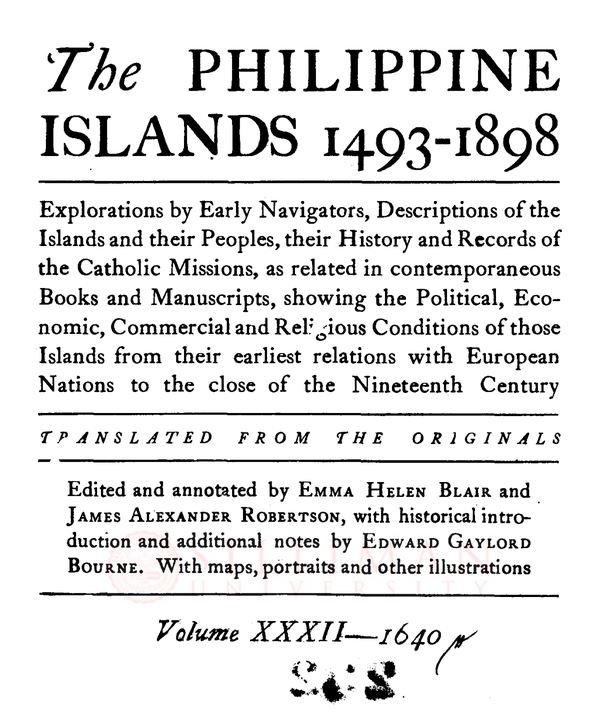 Thumbnail for The Philippine islands, 1493–1898 (Vol. 32, pp. 19–299)