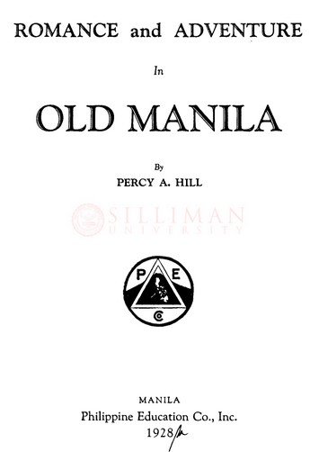 Thumbnail for Romance and adventure in old Manila