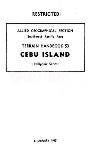 Thumbnail for Terrain handbook 53: Cebu Island (Philippine series)