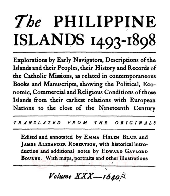 Thumbnail for The Philippine Islands, 1493-1898 (Vol. 30, 1640)