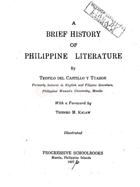 Thumbnail for A Brief History of Philippine Literature