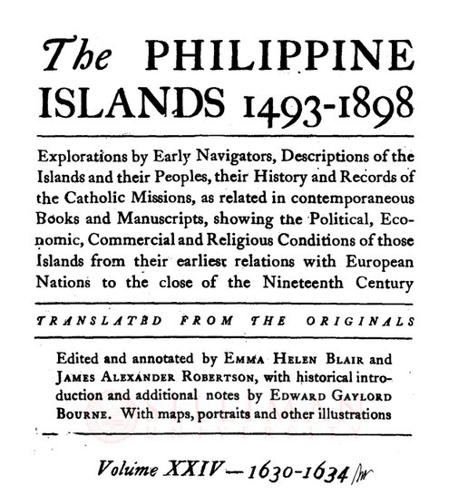 Thumbnail for The Philippine Islands, 1493-1898 (Vol. 24, 1630–1634)