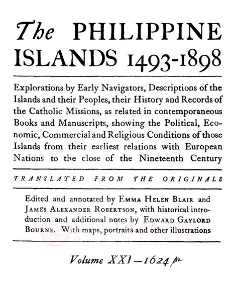 Thumbnail for The Philippine Islands, 1493-1898 (Vol. 21, 1624)