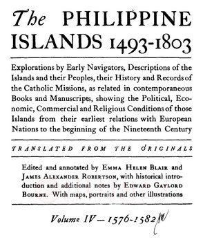 Thumbnail for The Philippine Islands, 1493–1803 (Vol. 4, 1576-1582)