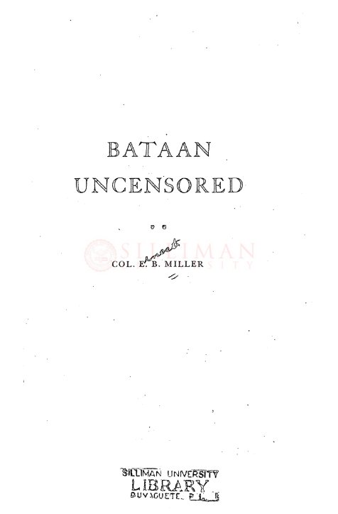 Thumbnail for Bataan uncensored