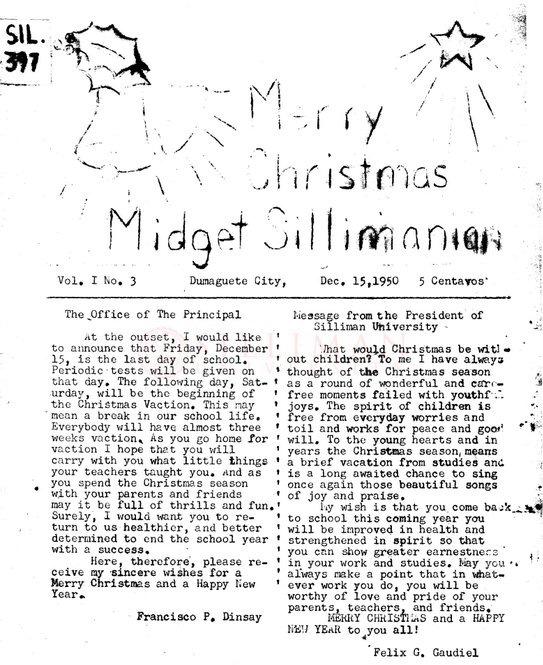 Thumbnail for Midget Sillimanian. Vol. I No. 3, December 15, 1950